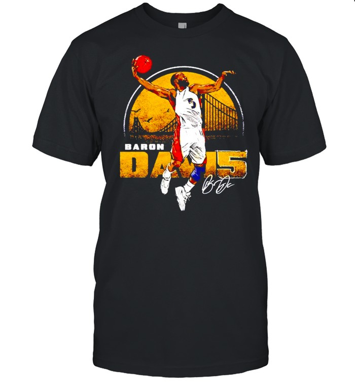 Golden State Throwbacks Baron Davis Bay Area signature shirt Classic Men's T-shirt