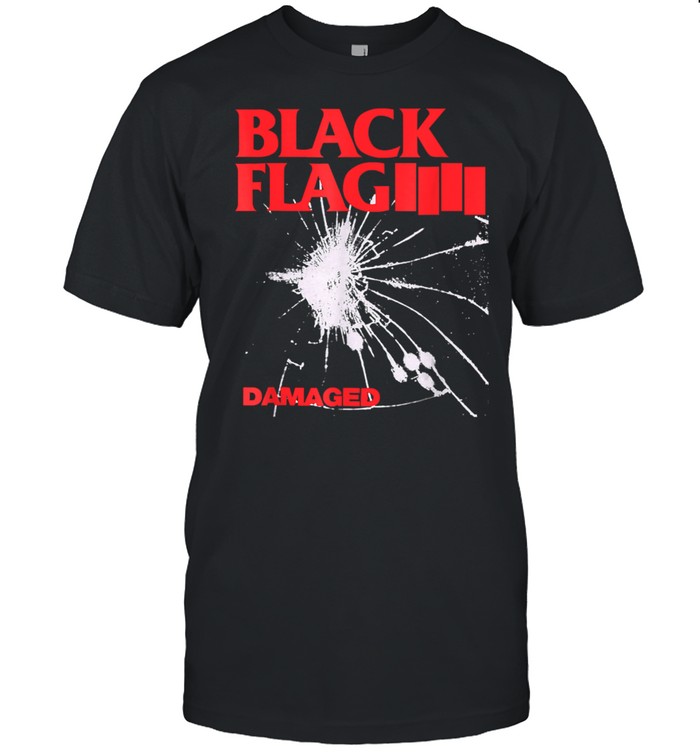 black flag damaged shirt