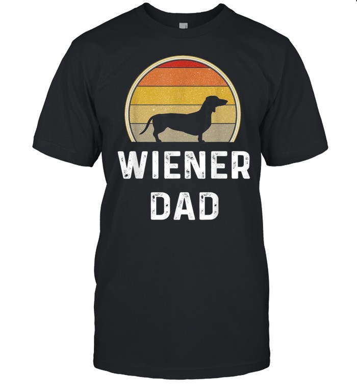 wiener dog dad shirt