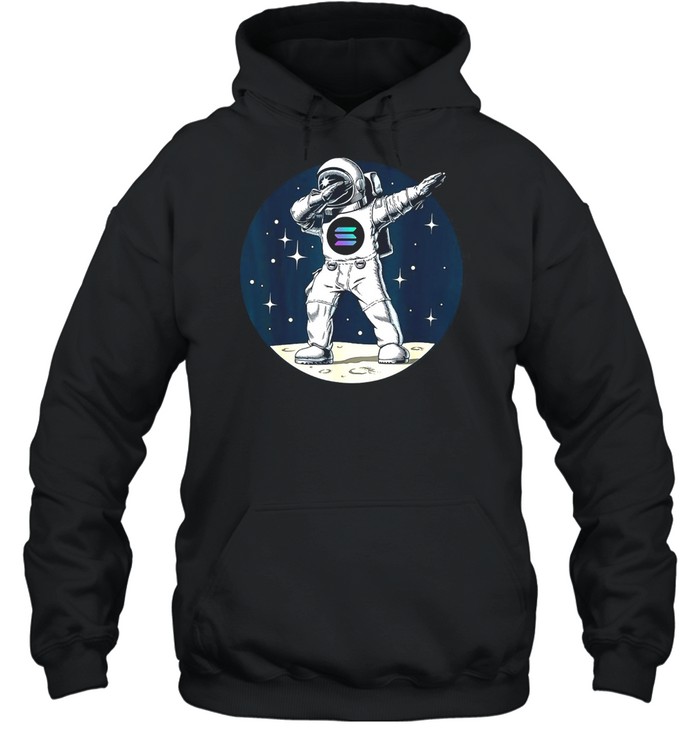 Solana To The Moon Crypto Hold SOL T-shirt Unisex Hoodie