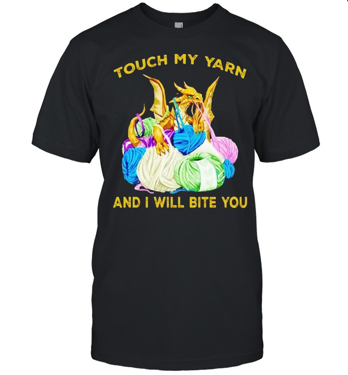Dragon touch my yarn and I will bite you shirt Classic Men's T-shirt