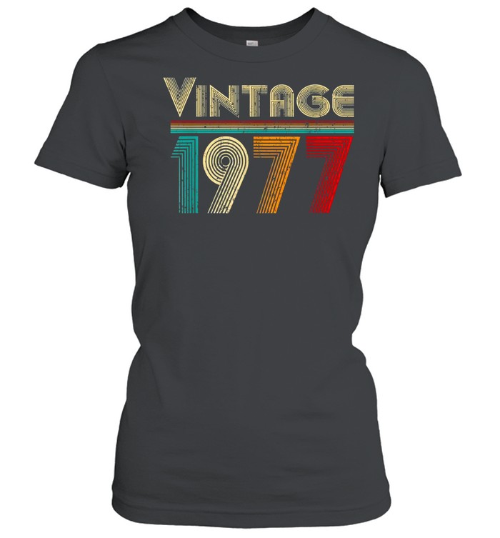 Vintage 1977 Retro 44 Years Old and 44th Birthday shirt Classic Women's T-shirt
