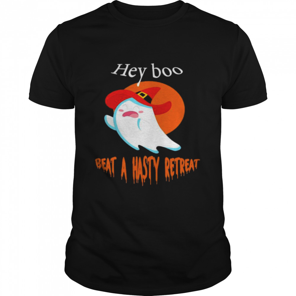 Hey boo beat a hasty retreat shirt Classic Men's T-shirt