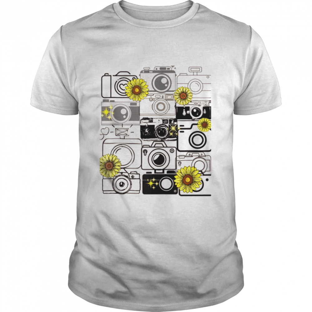 Photography Cameras Sunflower shirt Classic Men's T-shirt