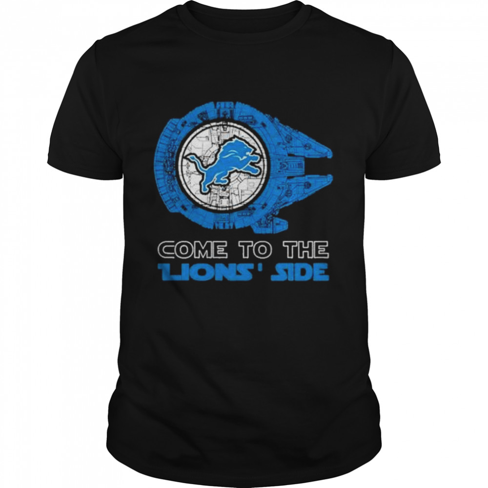 Come to the Detroit Lions’ Side Star Wars Millennium Falcon shirt Classic Men's T-shirt
