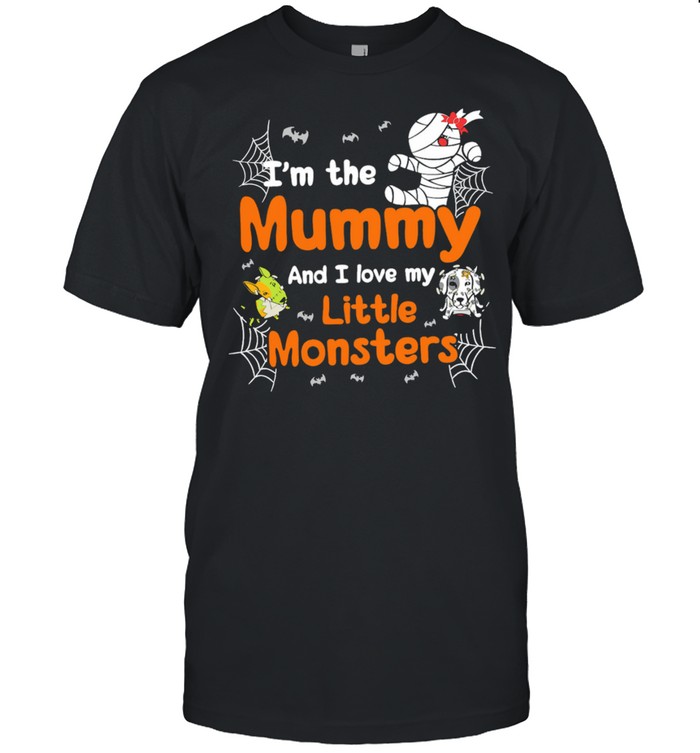 Im The Mummy And I Love My Little Monsters Halloween shirt Classic Men's T-shirt