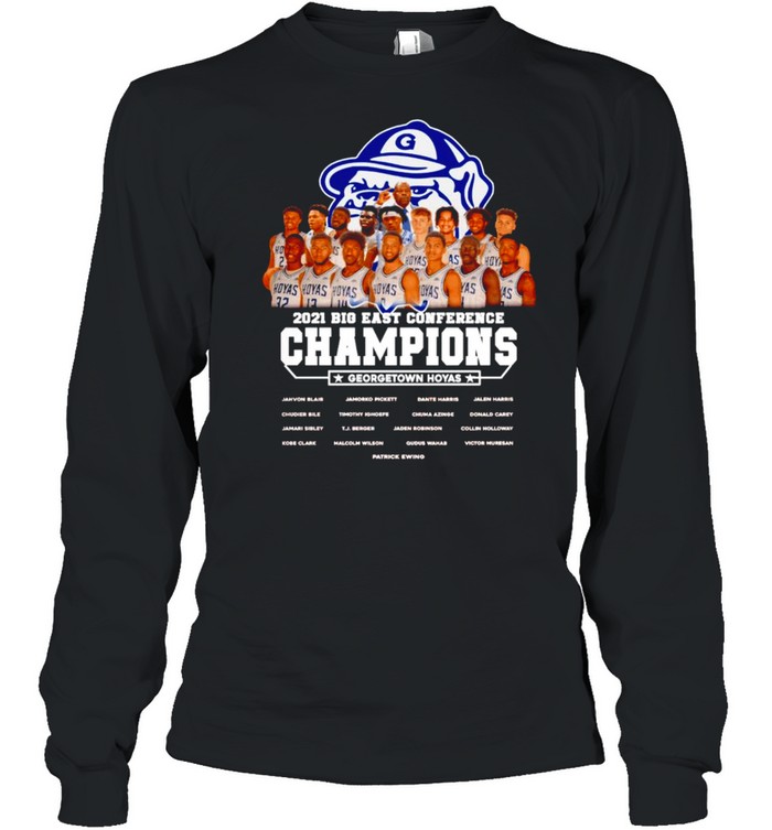 2021 Big East Conference Champions Georgetown Hoyas t-shirt Long Sleeved T-shirt
