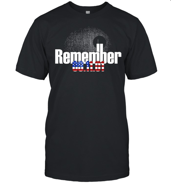 Remember 09.11.01 American Flag T-shirt Classic Men's T-shirt