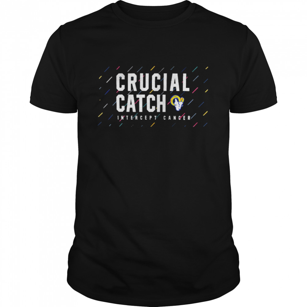 Los Angeles Rams 2021 crucial catch intercept cancer shirt - Trend T Shirt  Store Online