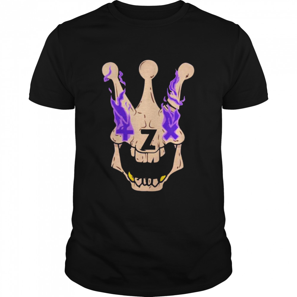 Flamy Skull Washed shirt Classic Men's T-shirt