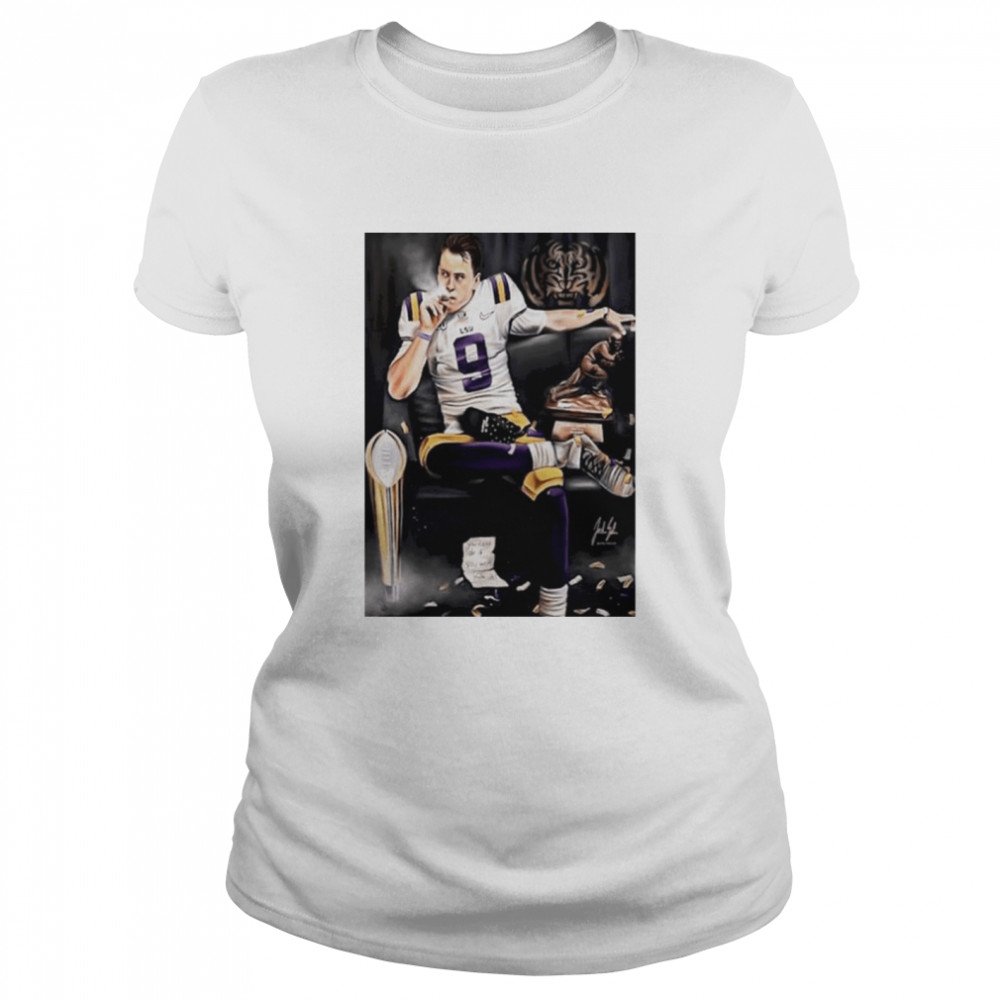 Joe Burrow Vintage Washed Shirt, Quarterback Homage Graphic Shirt