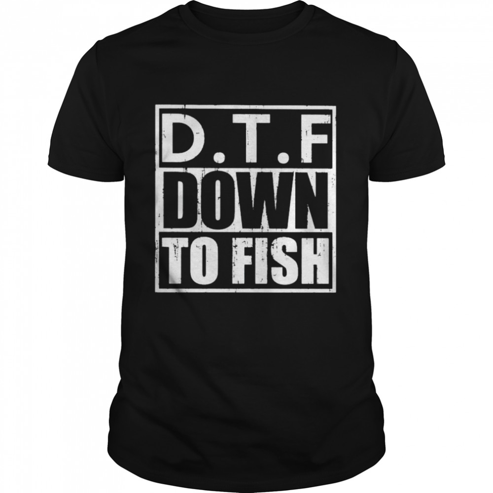 dTF down to fish shirt Classic Men's T-shirt