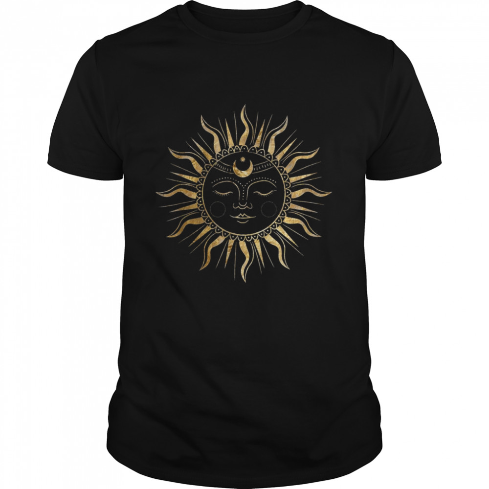 Sun Light Dark Academia Aesthetic Clothing Occult Witch Moon  Classic Men's T-shirt