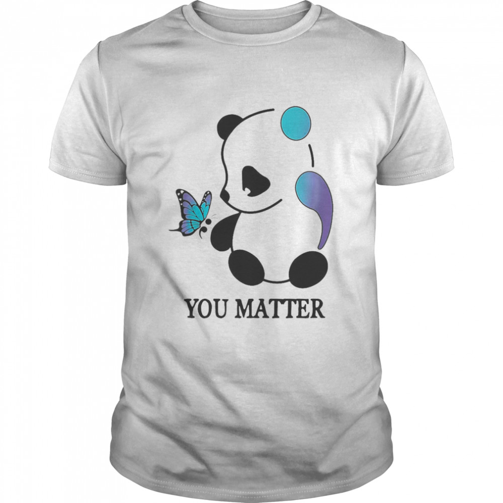 Butterfly Panda You Matter Suicide Prevention T-shirt Classic Men's T-shirt