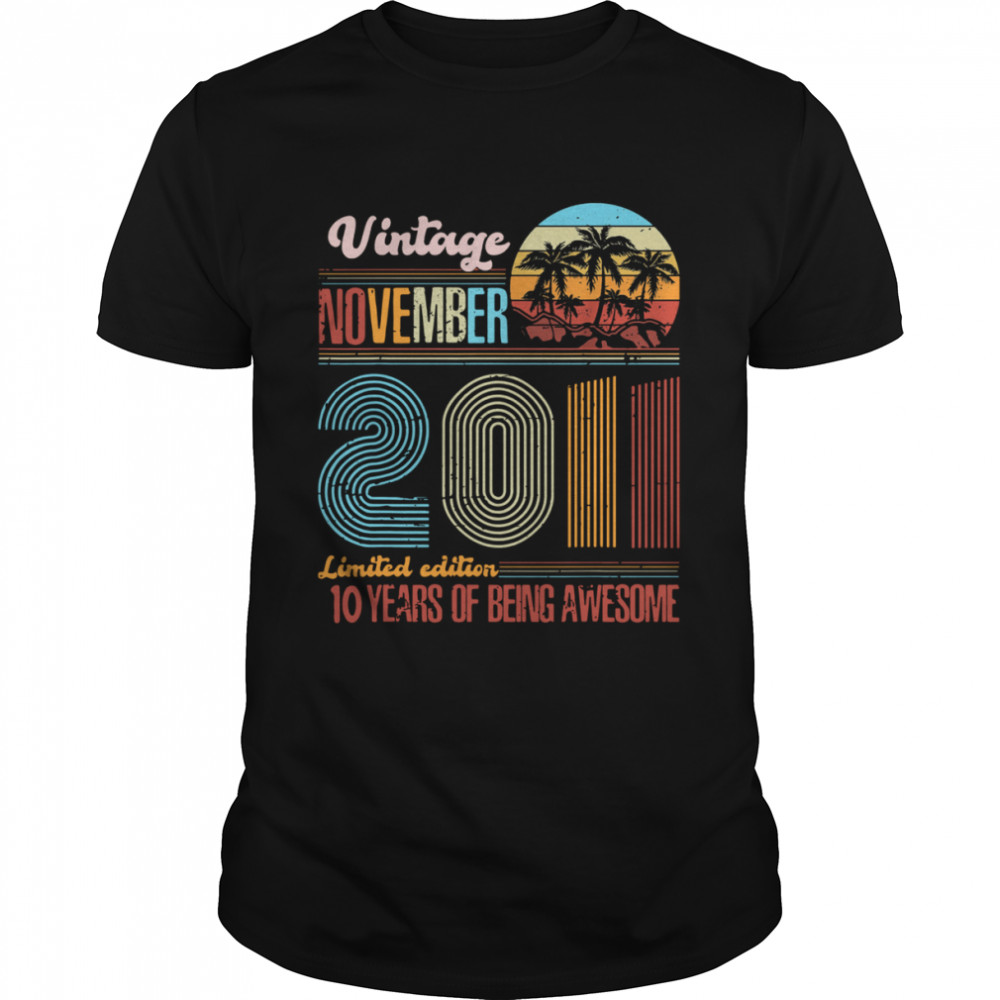Vintage November 2011 Limited Edition 10 Years Of Being Awesome  Classic Men's T-shirt