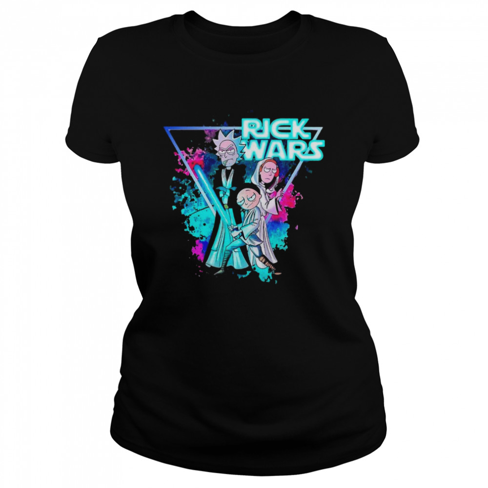 Rick and Morty cartoon Rick Wars shirt Classic Women's T-shirt