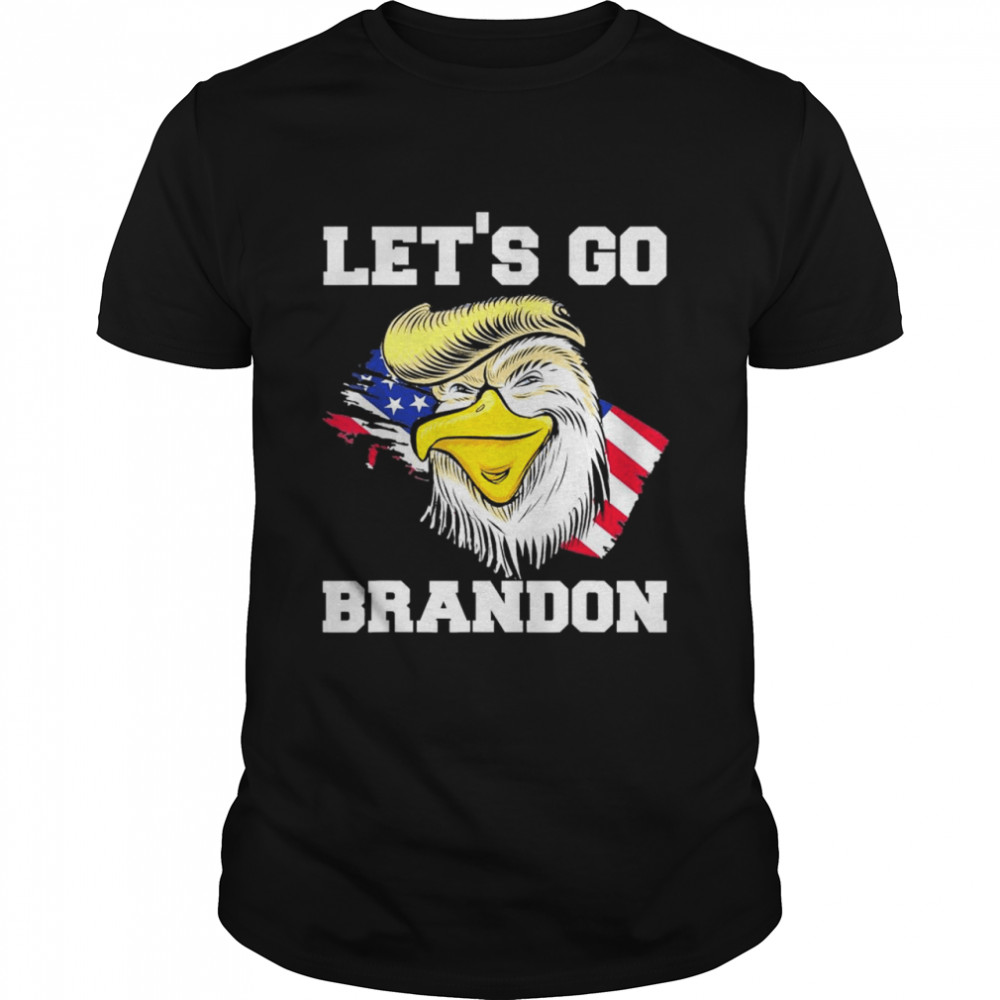 Lets Go Brandon Joe Biden Chant Impeach Biden Trump Flag shirt Classic Men's T-shirt