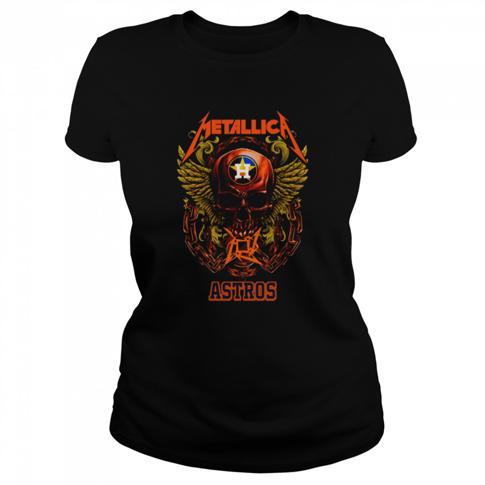 Skull Metallica Houston Astros 2021 shirt Classic Women's T-shirt
