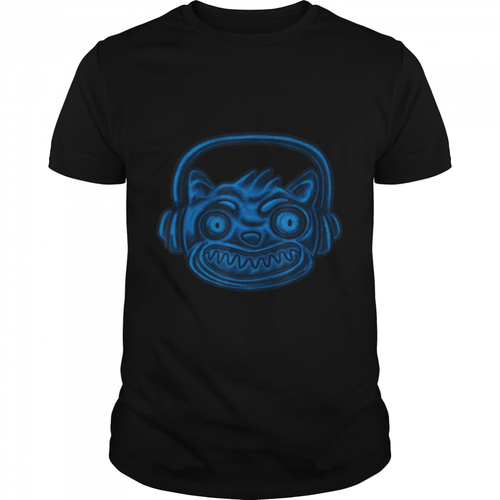 Music Fan Cat Musical Headphones Hi-fi Sound Pet Fun T- B09JT56Z24 Classic Men's T-shirt