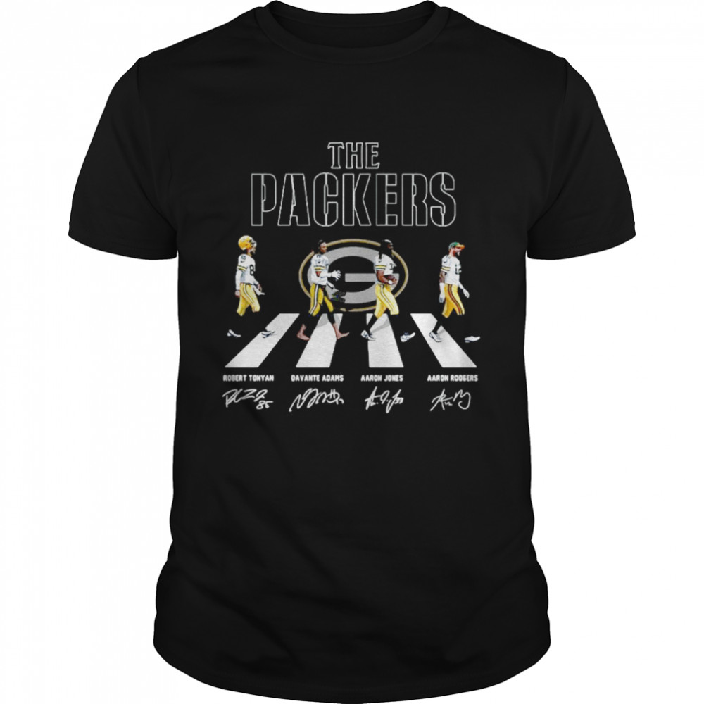 The Green Bay Packers Abbey Road Robert Tonyan Davante Adams Signatures  Classic Men's T-shirt