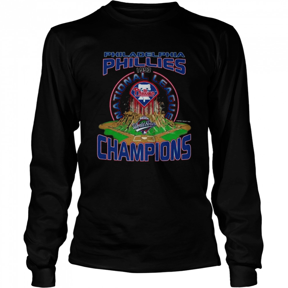 Philadelphia Phillies World Series Champions Vintage 1993 T  Long Sleeved T-shirt
