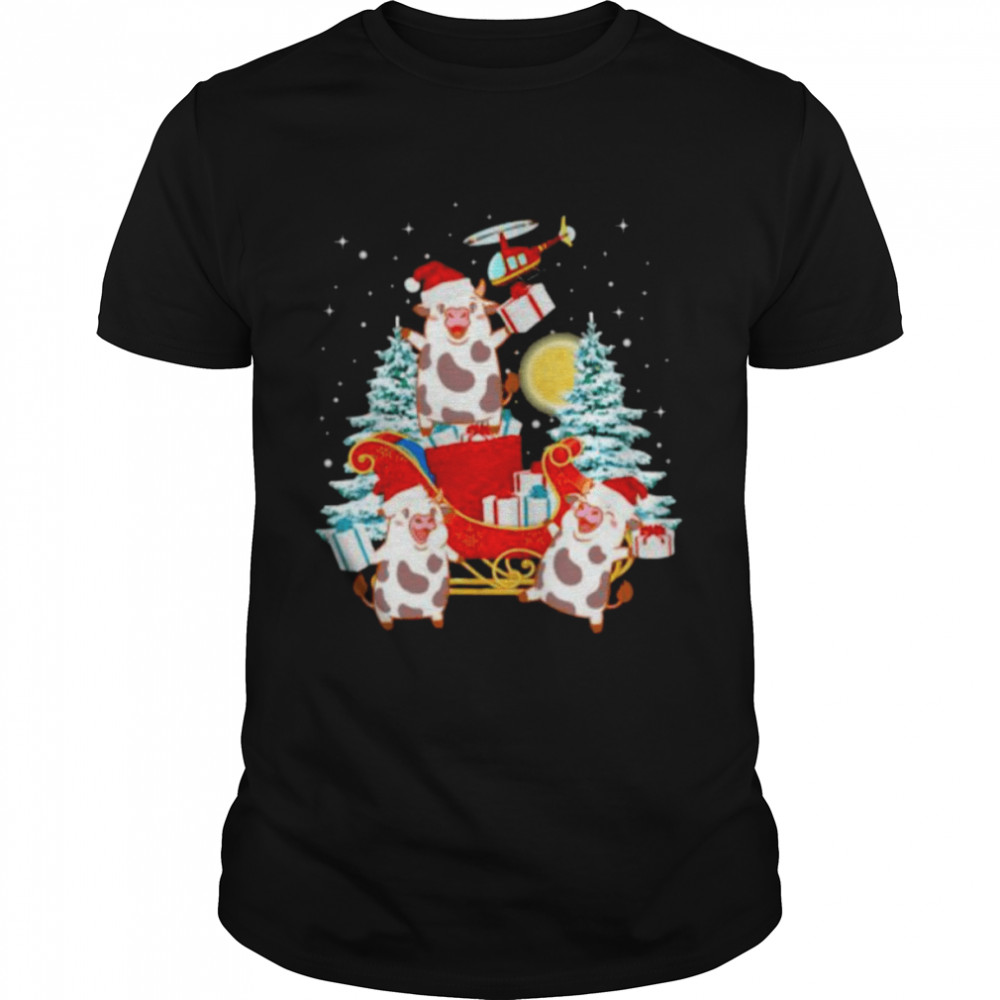 Santa Pig Tree 2021 Merry Christmas shirt Classic Men's T-shirt