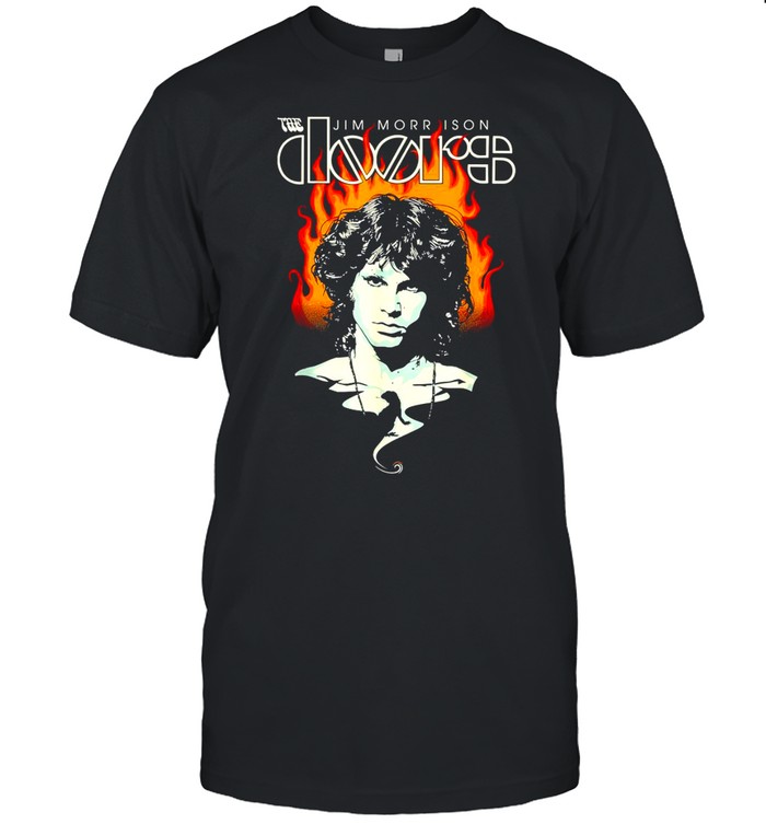 Vintage Jim Singer Rock The Doors Band  Classic Men's T-shirt