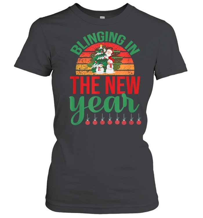 Blinging In The New Year Christmas T- Classic Women's T-shirt