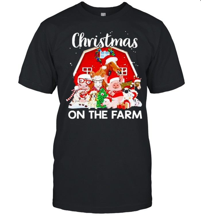 Official christmas on the farm animals sweater Classic Men's T-shirt