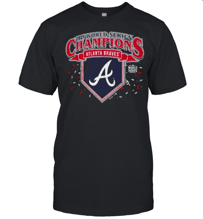 Atlanta Braves Majestic Threads Black 2021 World Series Champions Confetti  Softhand T-Shirt, hoodie, sweater, long sleeve and tank top