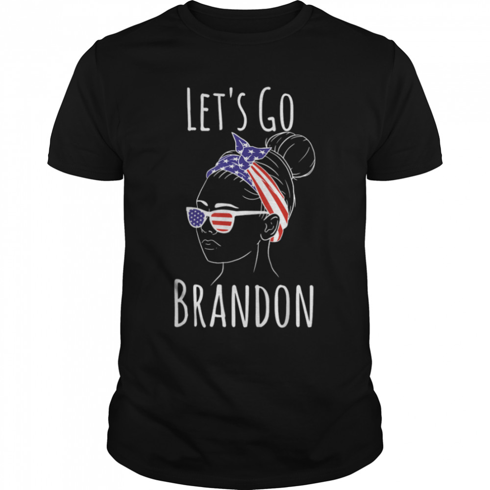 Let's Go Brandon - Biden Conservative Anti Liberal US Flag T- B09JSNNXSJ Classic Men's T-shirt