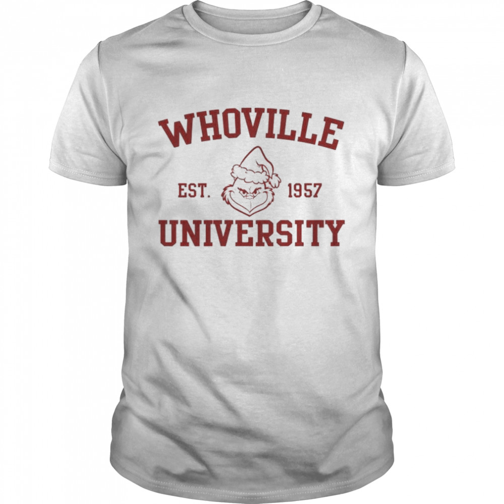 grinch whoville university est 1957 shirt Classic Men's T-shirt