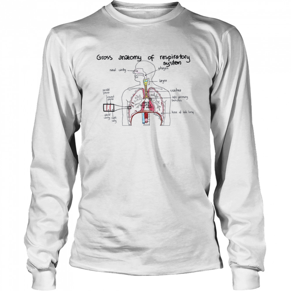 Gross anatomy of respiratory system shirt Long Sleeved T-shirt