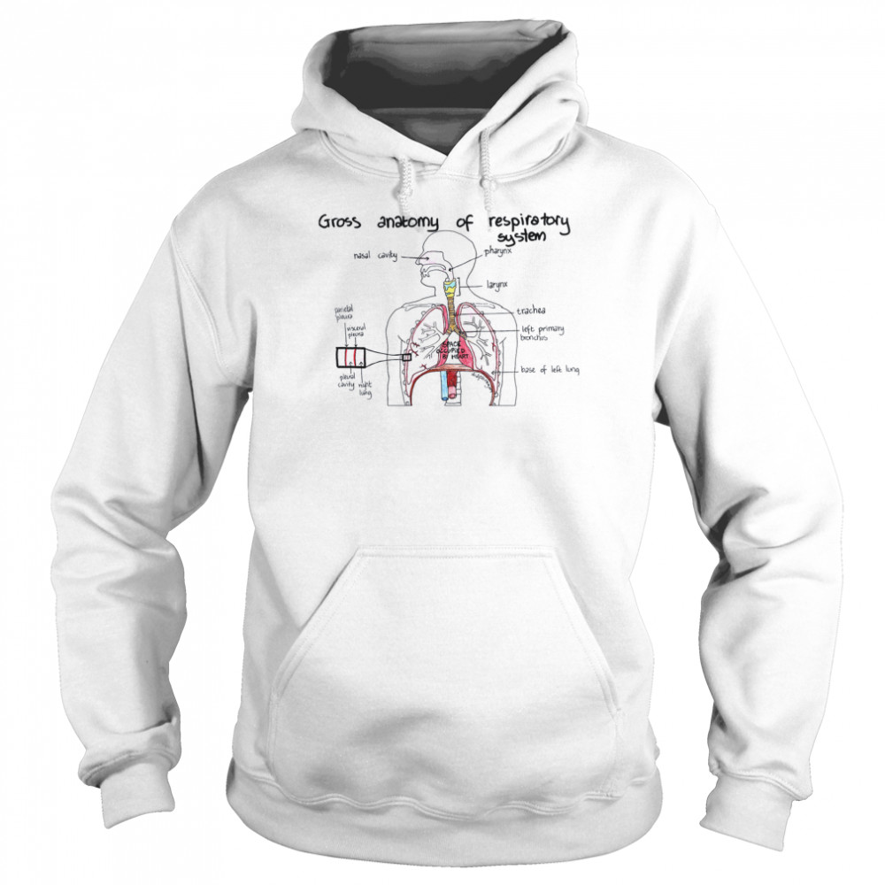 Gross anatomy of respiratory system shirt Unisex Hoodie