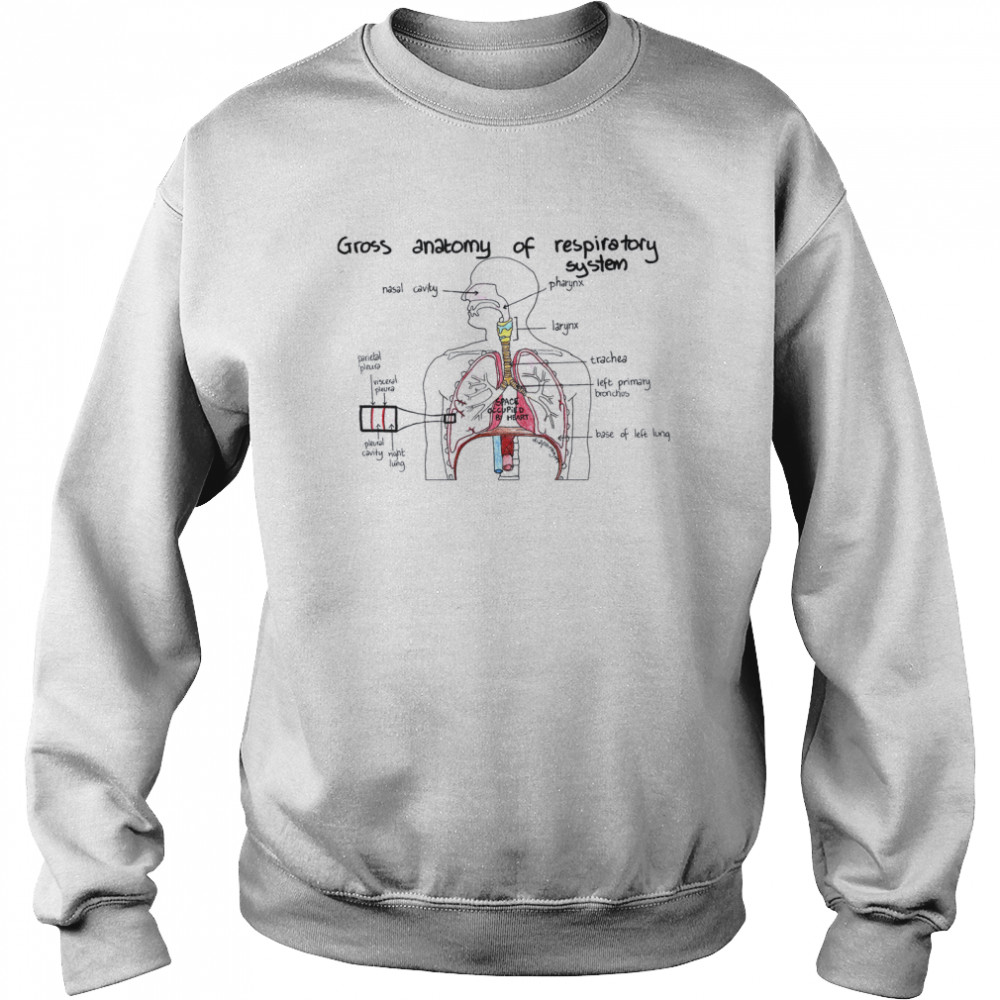 Gross anatomy of respiratory system shirt Unisex Sweatshirt
