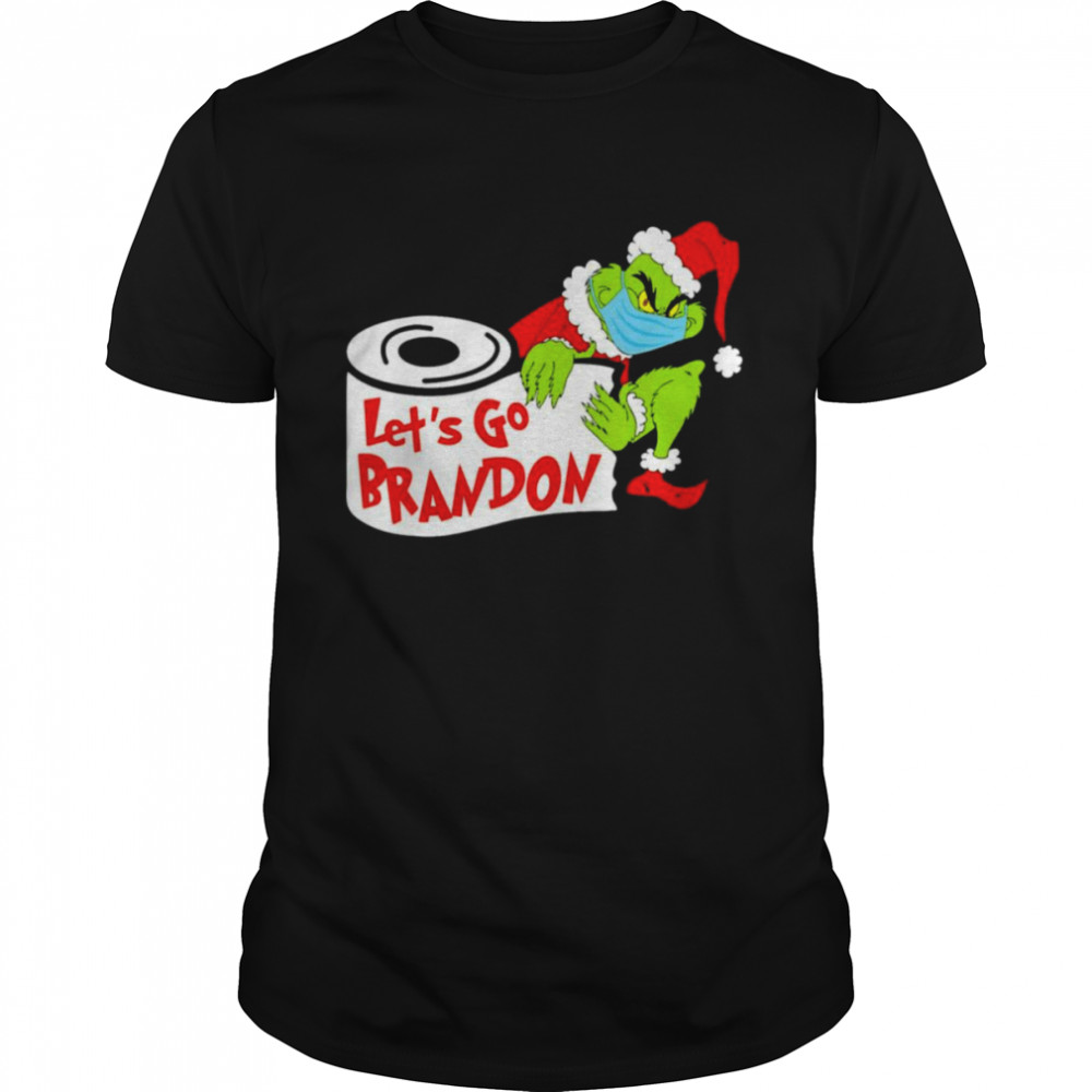 Grinch Biden Let’s Go Brandon Toilet Paper Anti Biden Christmas Shirt