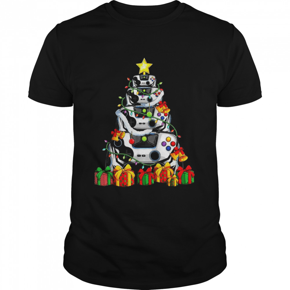 Gamer Xmas tree Merry Christmas shirt Classic Men's T-shirt