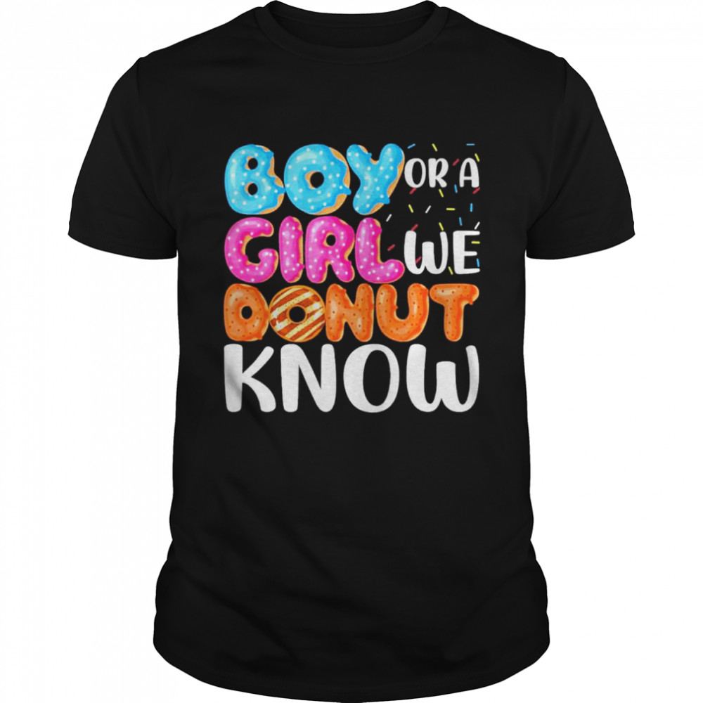 Gender Reveal We Donut Know Donut T- Classic Men's T-shirt