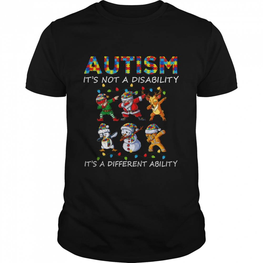 Autism it’s not a disability it’s different ability shirt Classic Men's T-shirt