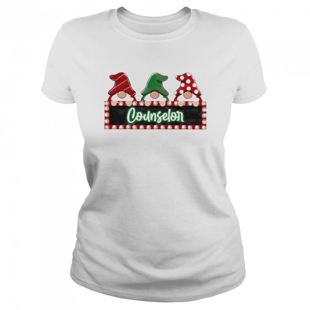 Christmas Gnomes Counselor Teacher Sweater  Classic Women's T-shirt