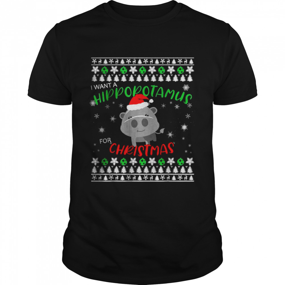 I Want A Hippopotamus For Christmas  Classic Men's T-shirt