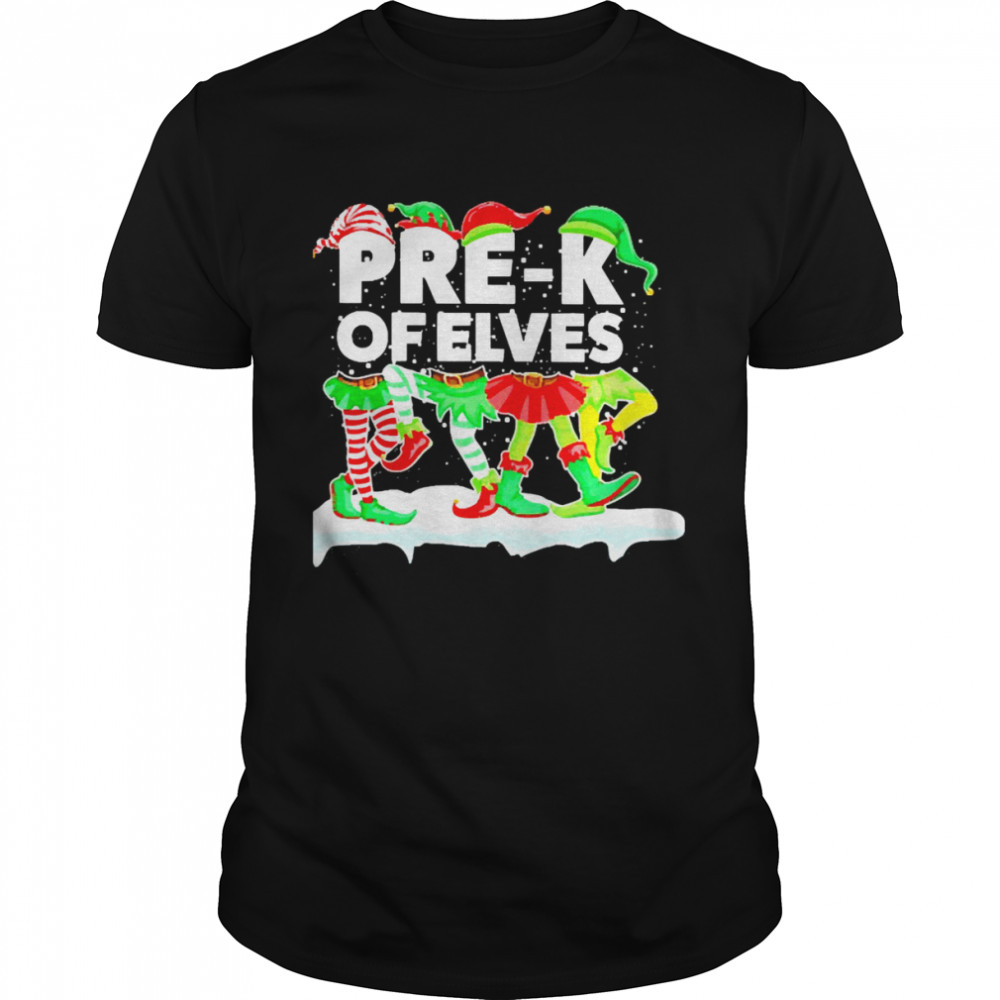 Grinch ELF Squad Pre-K Of Elves Christmas Sweater Shirt