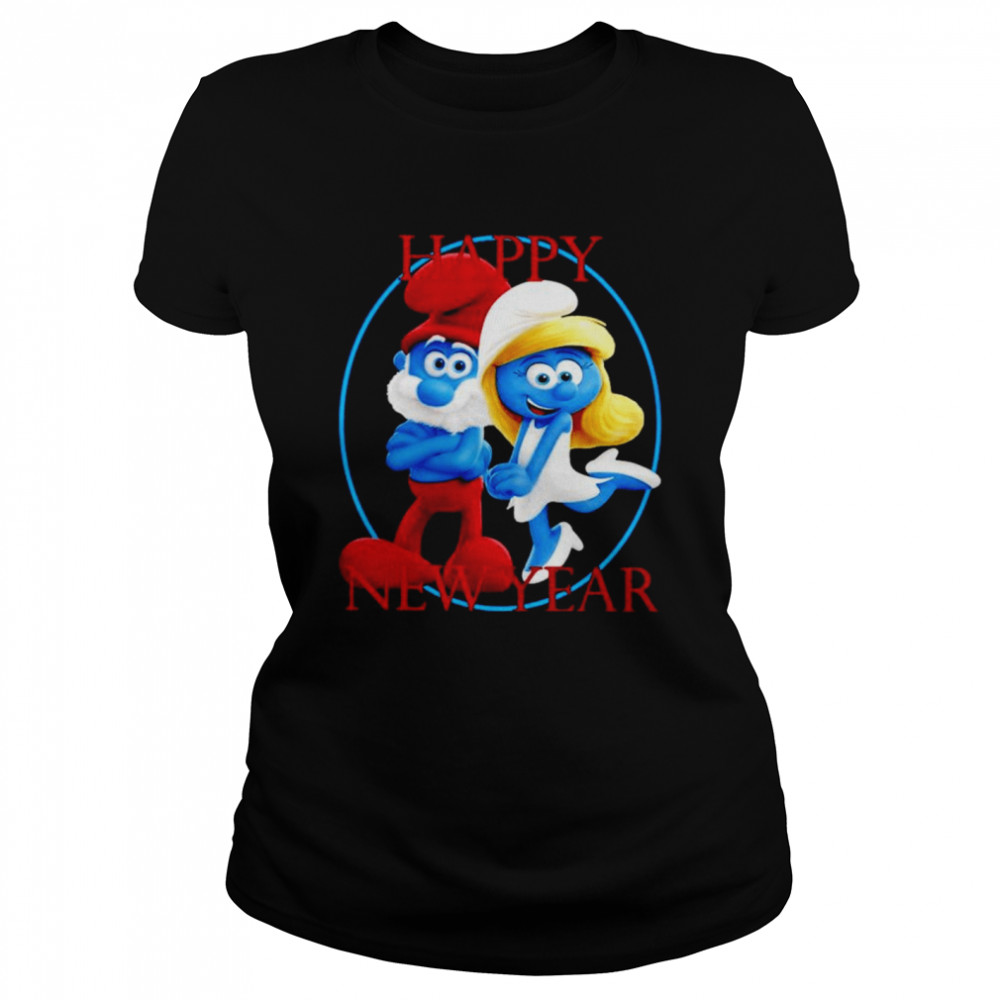 Smurfs Happy New Year shirt Classic Women's T-shirt