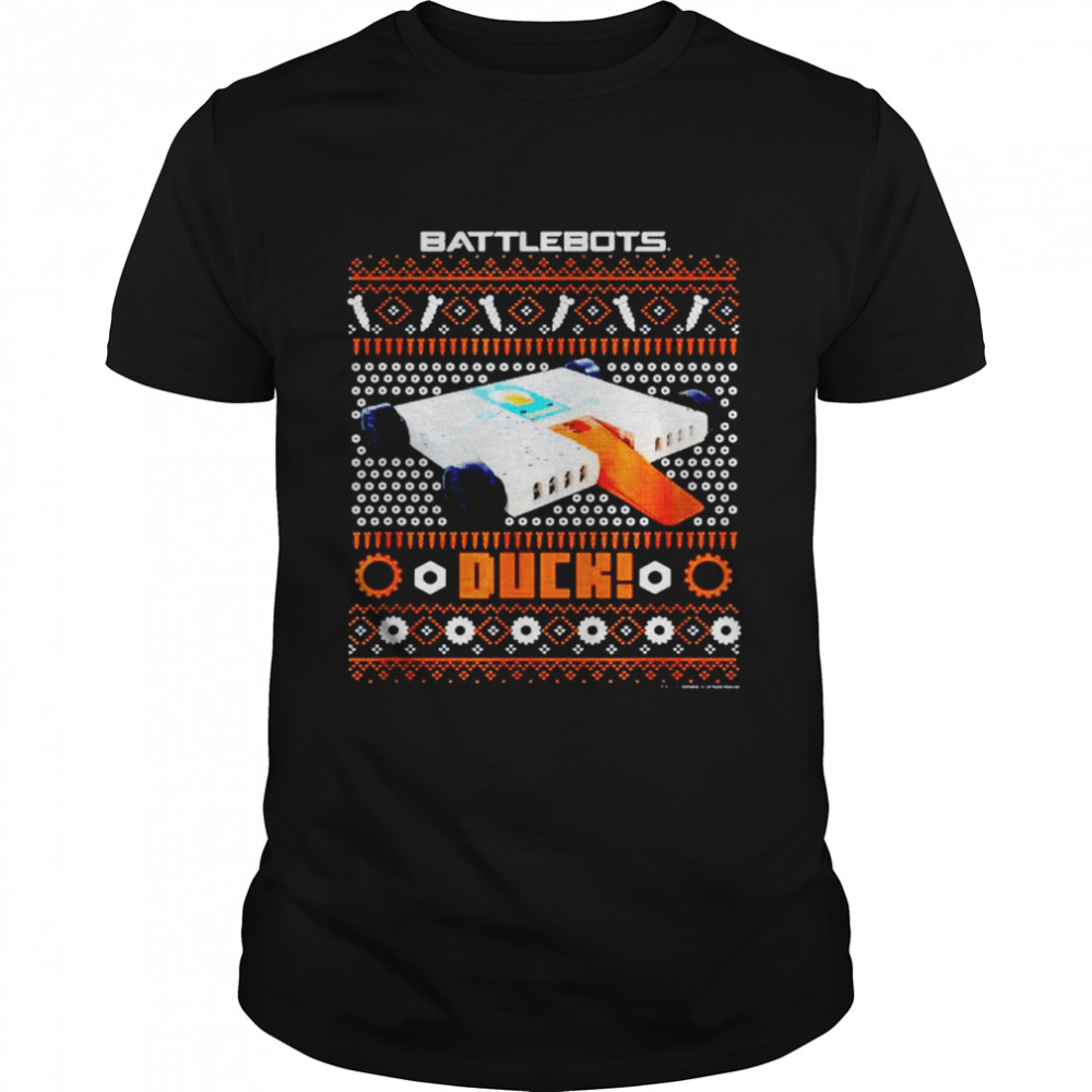 Premium battleBots robot duck Christmas sweater Classic Men's T-shirt