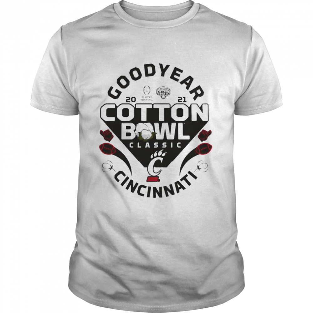 Awesome cincinnati Bearcats goodyear Playoff 2021 Cotton Bowl shirt Classic Men's T-shirt