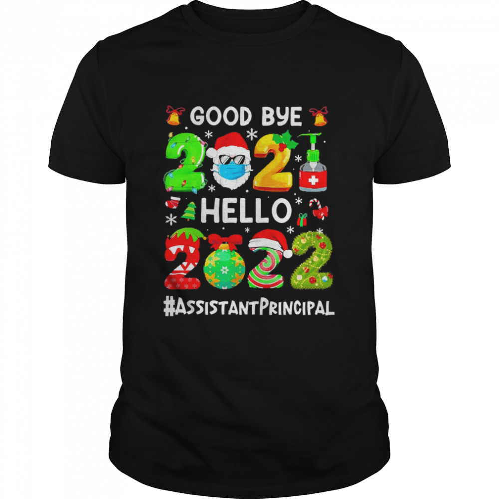 Goodbye 2021 Hello 2022 Assistant Principal Christmas Sweater T-shirt Classic Men's T-shirt