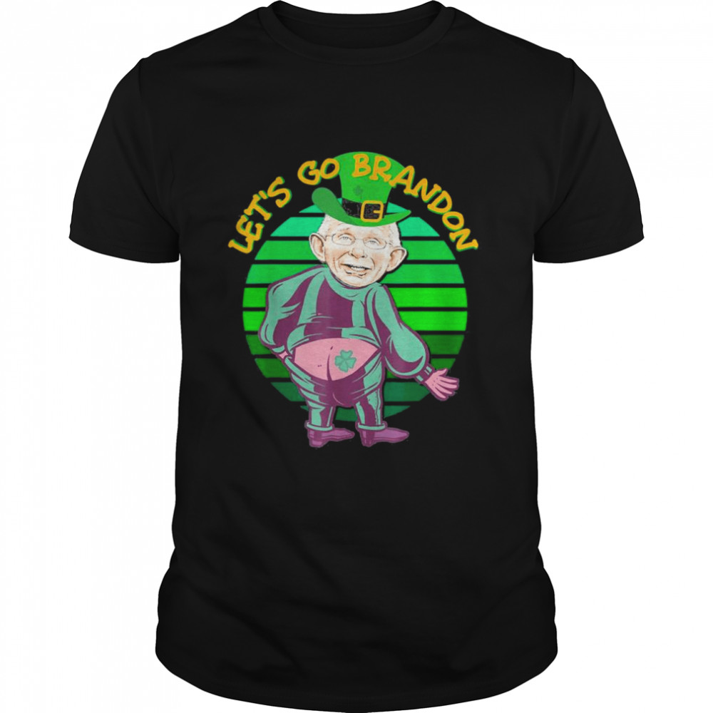 Naughty Dr Fauci Leprechaun St Patricks Day Shamrock Irish vintage shirt Classic Men's T-shirt
