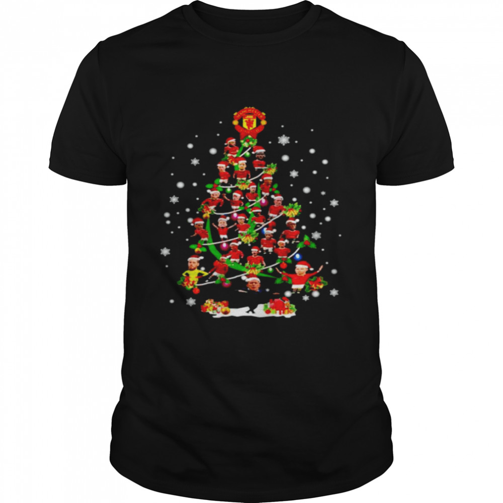 Manchester United players Christmas tree shirt Classic Men's T-shirt