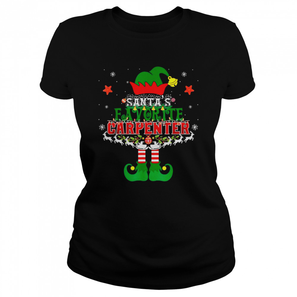 Santa’s Favorite CARPENTER Elf Christmas Tree  Classic Women's T-shirt