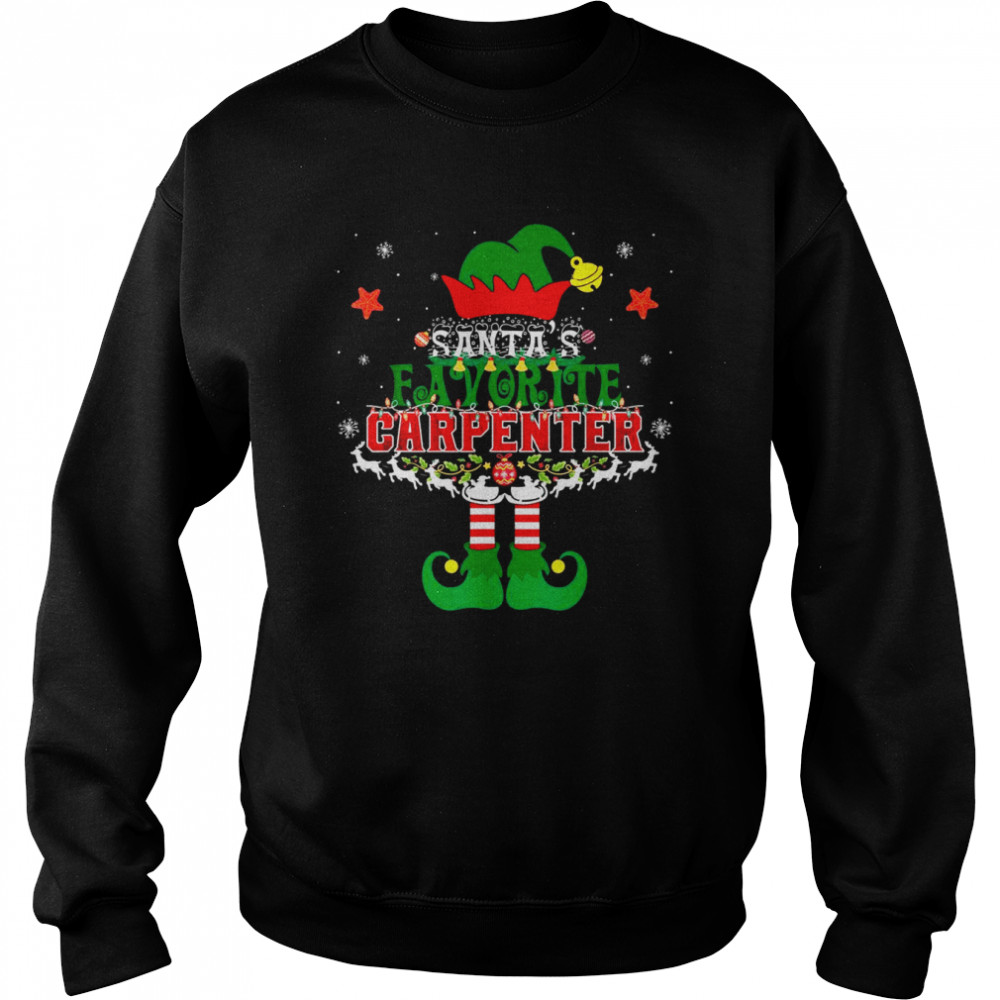 Santa’s Favorite CARPENTER Elf Christmas Tree  Unisex Sweatshirt